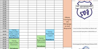 Belegungsplan Bogen-Halle26.10.2026
